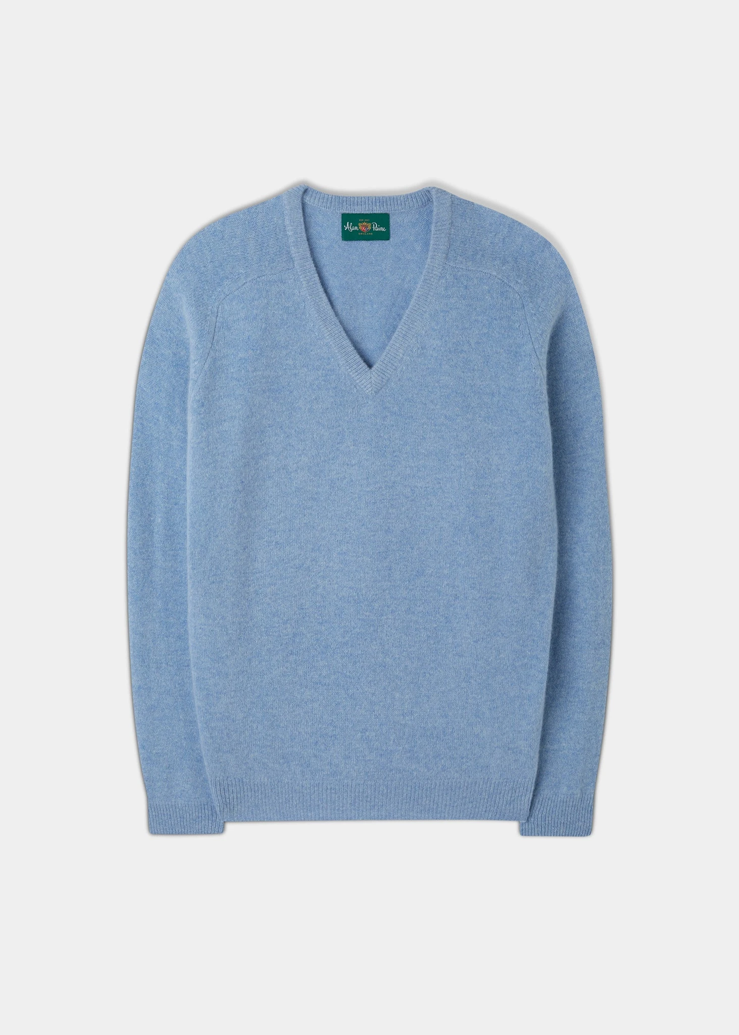 Kilsyth Men's Lambswool Jumper In Glacier - Regular Fit 3 Kilsyth Men's Lambswool Jumper In Glacier - Regular Fit