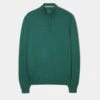 Stowbridge Luxury Cotton 1/4 Zip Jumper In Moorland -AlanPaine Shop 189h05 stowbridge mens luxury cotton zip jumper moorland 1