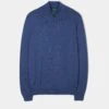 Selhurst Cotton Cashmere 1/4 Zip Jumper In Indigo 1 Selhurst Cotton Cashmere 1/4 Zip Jumper In Indigo -AlanPaine Shop 196c12 selhurst mens cotton cashmere quarter zip jumper indigo 1