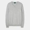 Rothwell Cotton Cashmere Jumper In Dove -AlanPaine Shop 196t01 rothwell mens cotton cashmere jumper dove 1