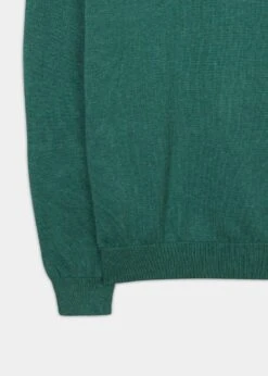 Leysmill Cotton Cashmere Jumper In Moorland 7 Leysmill Cotton Cashmere Jumper In Moorland -AlanPaine Shop 196t20 leysmill mens cotton cashmere jumper moorland 3