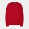 Leysmill Cotton Cashmere Jumper In Rosso 1 Leysmill Cotton Cashmere Jumper In Rosso -AlanPaine Shop 196t20 leysmill mens crew rosso