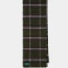 Lubmore Wool Plaid Scarf In Green -AlanPaine Shop 232043 LUBMORE LARGE PLAID SCARF GREEN 01