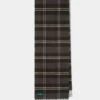 Lubmore Wool Plaid Scarf In Grey -AlanPaine Shop 232043 LUBMORE LARGE PLAID SCARF GREY 01