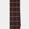 Lubmore Wool Plaid Scarf In Red -AlanPaine Shop 232043 LUBMORE LARGE PLAID SCARF RED 01