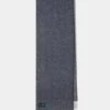 Tackley Two Colour Reversible Cashmere Scarf In Indigo And Grey Mix -AlanPaine Shop 632011 TACKLEY 2 COLOUR REVERSIBLE SCARF INDIGO GREY MIX 01