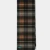 Mandally Cashmere Plaid Scarf In Brown -AlanPaine Shop 632444 MANDALLY CHECK SCARF BROWN 01