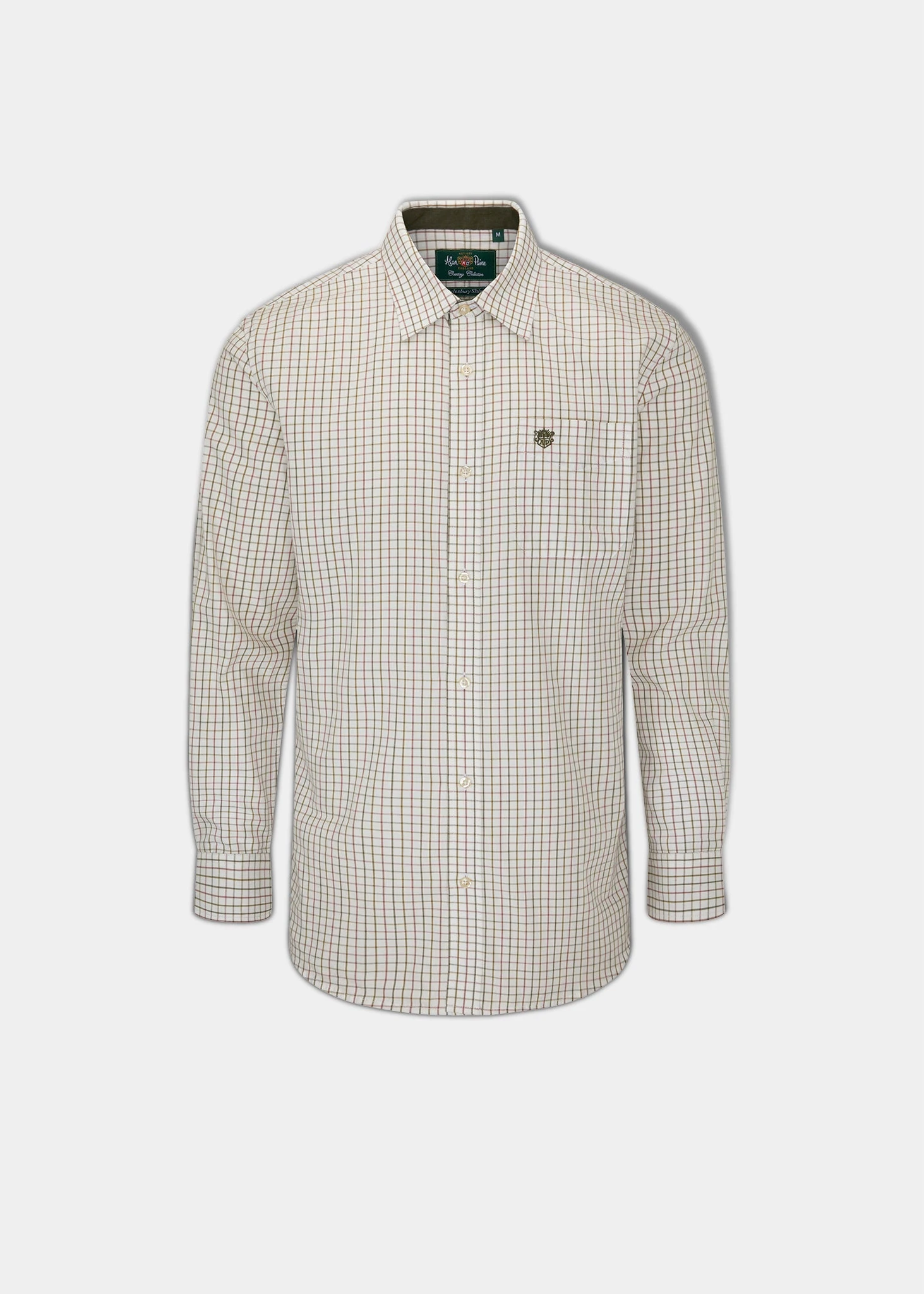 Aylesbury Men's Olive Check Shirt - Regular Fit 3 Aylesbury Men's Olive Check Shirt - Regular Fit