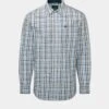 Aylesbury Men's Blue Check Shirt - Regular Fit 1 Aylesbury Men's Blue Check Shirt - Regular Fit -AlanPaine Shop Alan Paine Aylesbury Mens Shirt CHK60 Blue