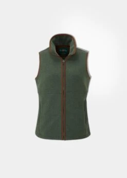 Aylsham Ladies Fleece Gilet In Cedar Green - Regular Fit