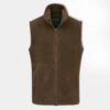 Aylsham Men's Fleece Gilet In Pecan - Regular Fit -AlanPaine Shop Alan Paine Aylsham Men s Fleece Gilet in Pecan