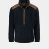 Aylsham Men's Half Zip Fleece Jacket In Dark Navy -AlanPaine Shop Alan Paine Aylsham Mens Half Zip Fleece in Dark Navy
