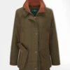 Combrook Ladies Tweed Shooting Coat In Willow - Shooting Fit -AlanPaine Shop Alan Paine Combrook Ladies Coat in Willow