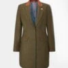 Combrook Ladies Mid-Thigh Coat In Willow - Regular Fit 2 Combrook Ladies Mid-Thigh Coat In Willow - Regular Fit -AlanPaine Shop Alan Paine Combrook Ladies Mid Thigh Coat in Willow