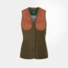 Combrook Ladies Tweed Shooting Waistcoat In Willow - Regular Fit -AlanPaine Shop Alan Paine Combrook Ladies Shooting Waistcoat in Willow