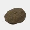 Combrook Men's Tweed Bakerboy Cap In Teak -AlanPaine Shop Alan Paine Combrook Mens Bakerboy Cap in Teak