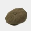 Combrook Men's Tweed Bakerboy Cap In Thyme