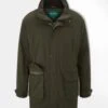 Dunswell Men's Waterproof Field Coat In Olive - Shooting Fit -AlanPaine Shop Alan Paine Dunswell Mens Field Coat in Olive