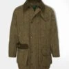 Rutland Men's Tweed Waterproof Shooting Coat In Oakley