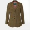 Surrey Ladies Tweed Blazer In Marsh - Regular Fit -AlanPaine Shop Alan Paine Surrey Ladies Blazer in Marsh