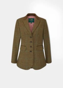 Surrey Ladies Tweed Blazer In Marsh - Regular Fit