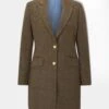 Surrey Ladies Mid-Thigh Tweed Coat In Seabrook - Regular Fit -AlanPaine Shop Alan Paine Surrey Ladies Mid Thigh Coat in Seabrook
