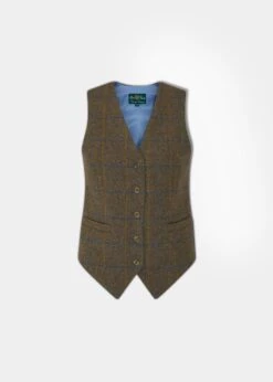 Surrey Ladies Tweed Waistcoat In Seabrook