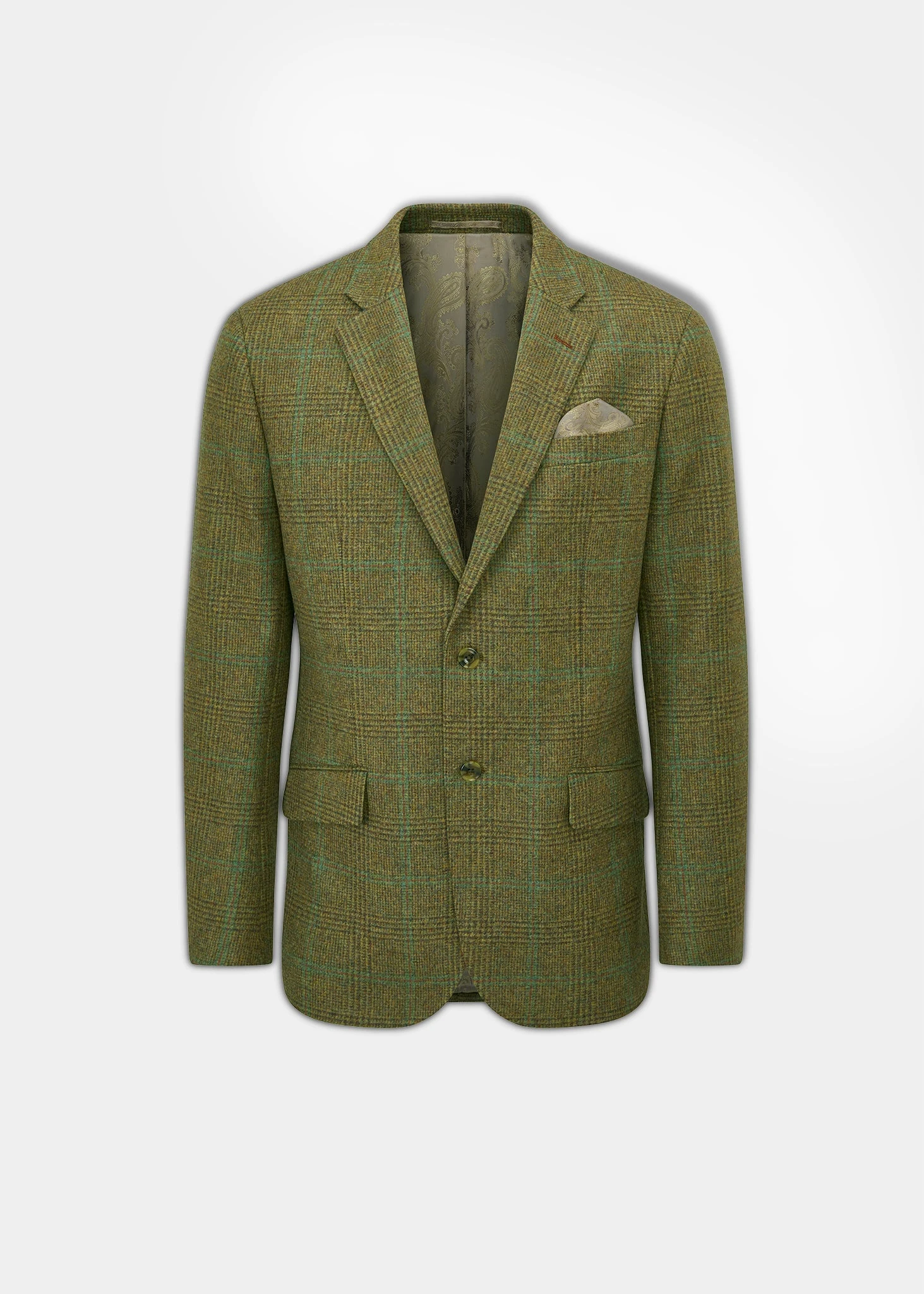 Surrey Tweed Lined Blazer In Marsh - Regular Fit 3 Surrey Tweed Lined Blazer In Marsh - Regular Fit
