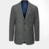 Surrey Tweed Lined Blazer In Blue Check - Regular Fit