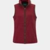 Aylsham Ladies Fleece Gilet In Cranberry - Regular Fit -AlanPaine Shop Aylsham Fleece Gilet Cranberry 5