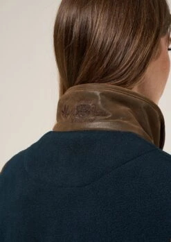 Aylsham Ladies Fleece Gilet In Dark Navy - Regular Fit -AlanPaine Shop Aylsham Fleece Womens Gilet Navy 5