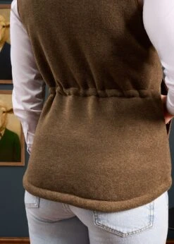 Aylsham Ladies Fleece Gilet In Pecan - Regular Fit -AlanPaine Shop Aylsham Ladies Fleece Gilet Pecan 7