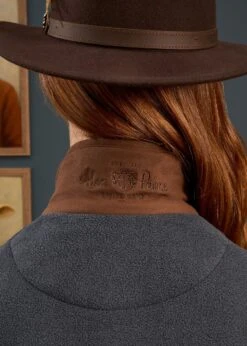 Aylsham Ladies Fleece Gilet In Gunmetal - Regular Fit -AlanPaine Shop Aylsham Laides Fleece Gilet Gunmetal 2