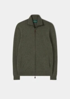 Ballater Lambswool Zipped Jumper In Landscape - Regular Fit