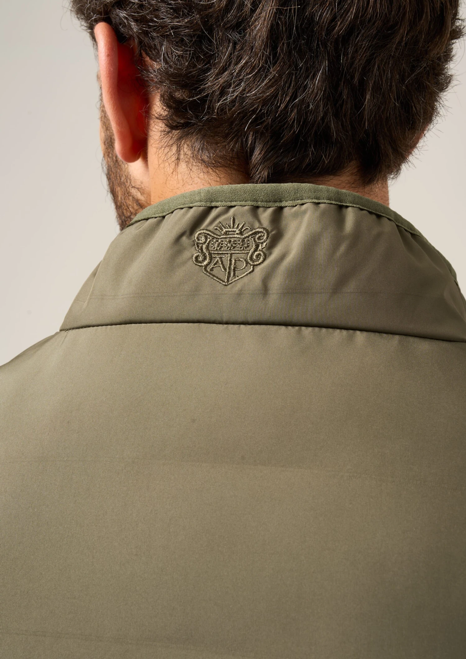 Calsall Men's Hybrid Gilet In Olive - Regular Fit 8 Calsall Men's Hybrid Gilet In Olive - Regular Fit - Image 6