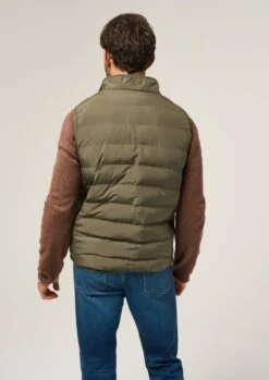 Calsall Men's Hybrid Gilet In Olive - Regular Fit 15 Calsall Men's Hybrid Gilet In Olive - Regular Fit -AlanPaine Shop Calsall Hybrid Quilted Gilet Olive 5