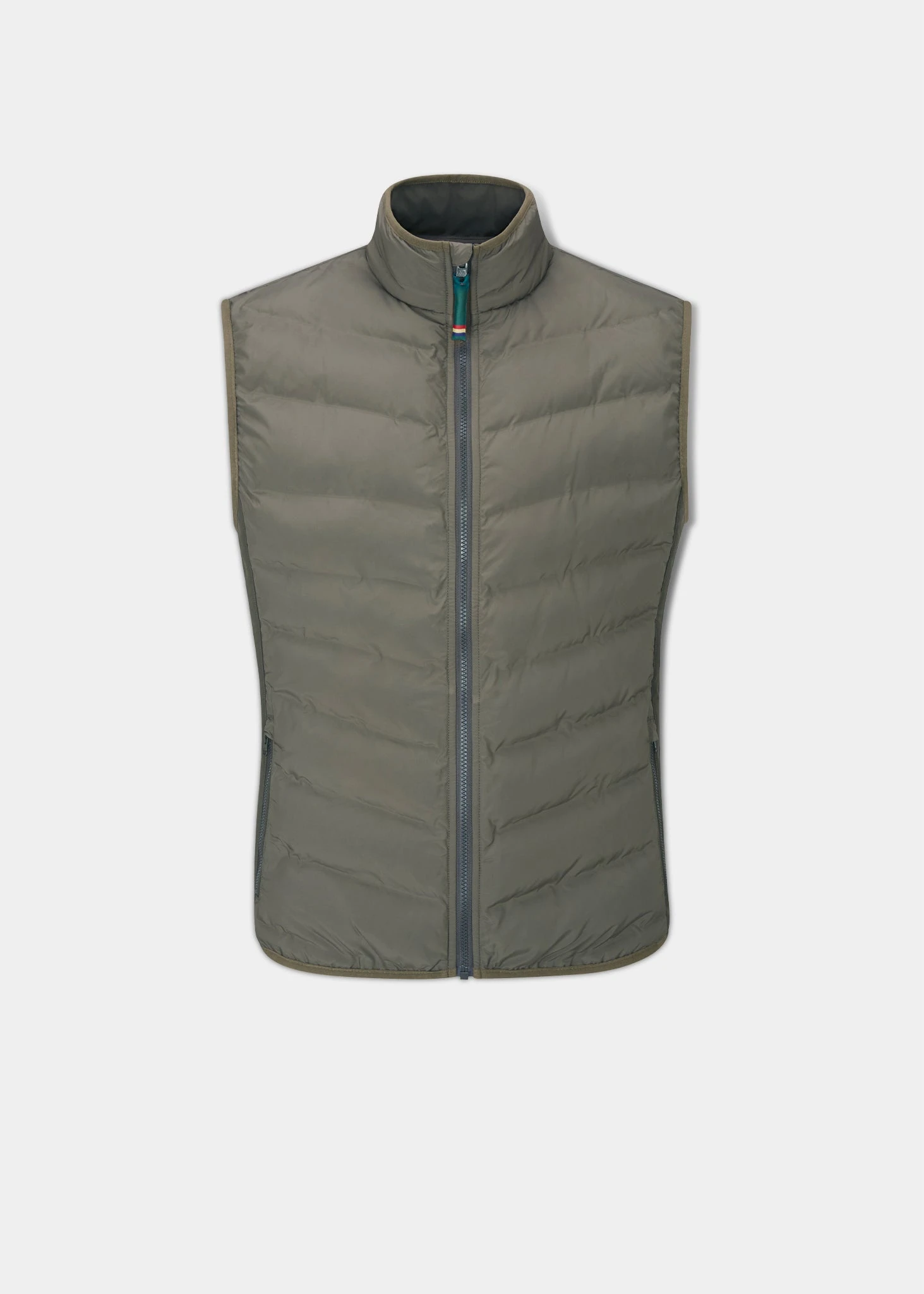 Calsall Men's Hybrid Gilet In Olive - Regular Fit 3 Calsall Men's Hybrid Gilet In Olive - Regular Fit