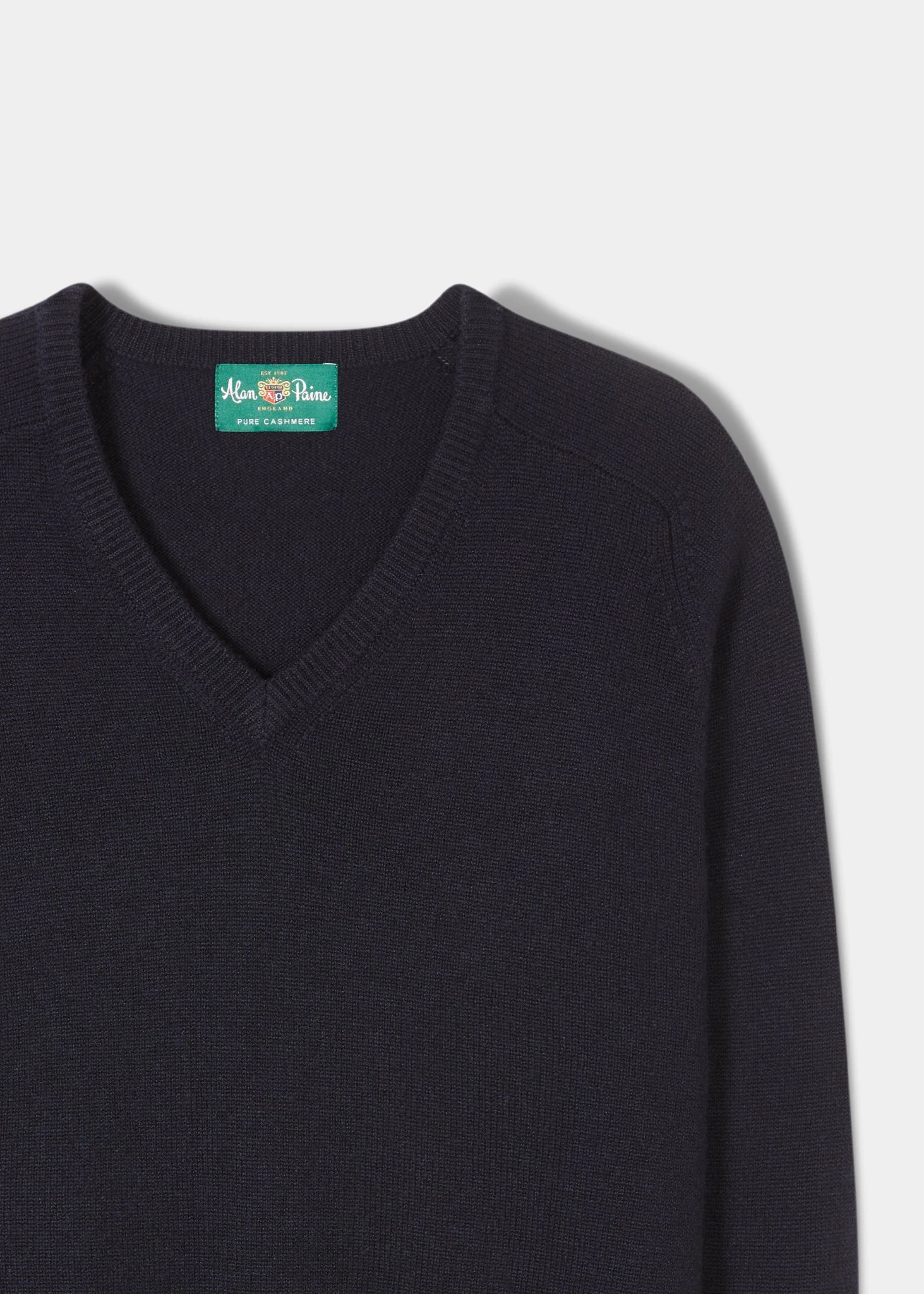 Selkirk Cashmere Jumper In Dark Navy - Classic Fit 4 Selkirk Cashmere Jumper In Dark Navy - Classic Fit - Image 2