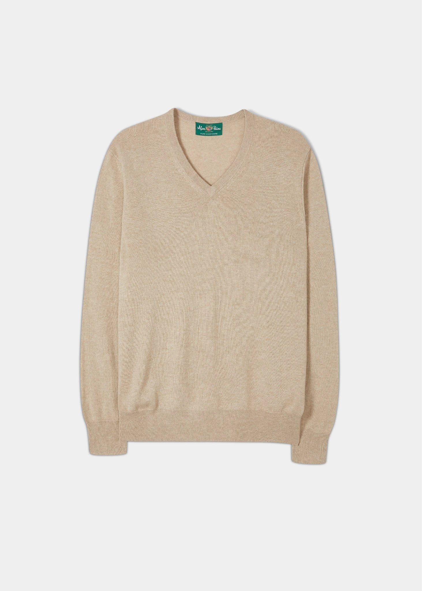 Haddington Cashmere Jumper In Linen - Regular Fit 3 Haddington Cashmere Jumper In Linen - Regular Fit