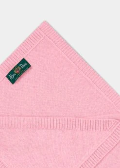 Cashmere Baby Blanket - Pink -AlanPaine Shop Cashmere baby blanket Pink 2