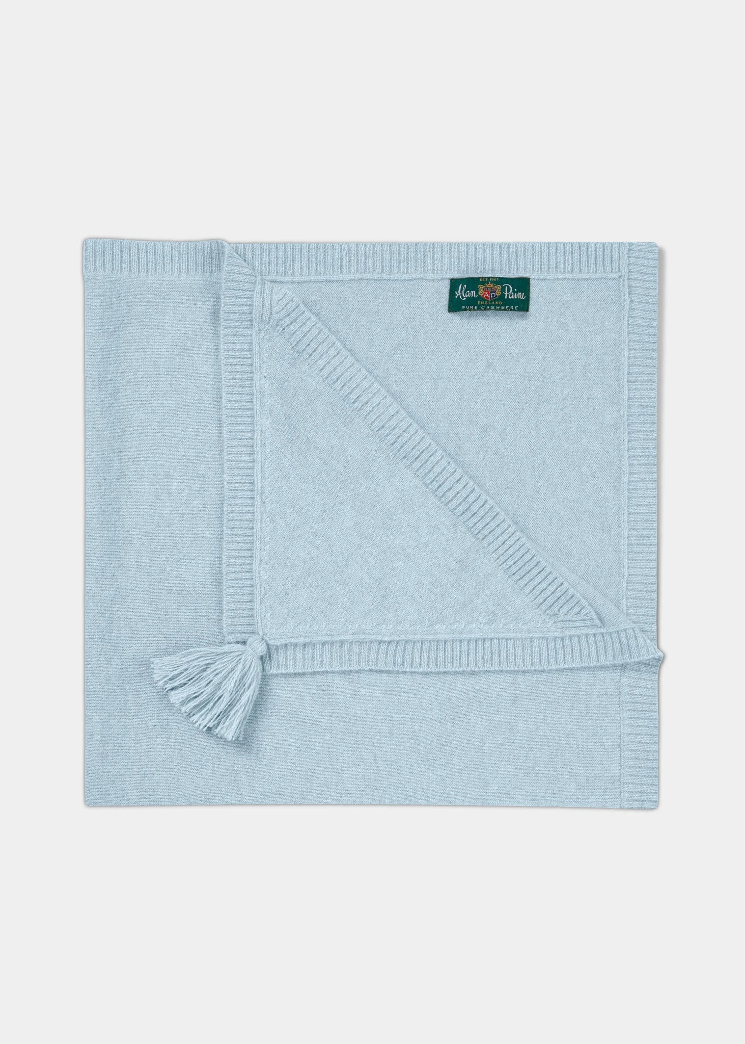 Cashmere Baby Blanket -Baby Blue 3 Cashmere Baby Blanket -Baby Blue
