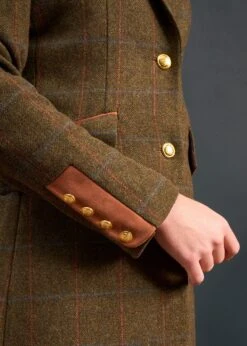 Combrook Ladies Mid-Thigh Coat In Willow - Regular Fit -AlanPaine Shop Combrook Ladies Mid Thigh Coat Willow 7