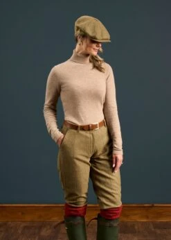 Combrook Ladies Tweed Shooting Breeks In Grove -AlanPaine Shop Combrook Ladies Tweed Shooting Breeks Grove 4