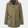 Combrook Ladies Tweed Shooting Coat In Grove - Shooting Fit -AlanPaine Shop Combrook Ladies Tweed Shooting Coat Grove 1
