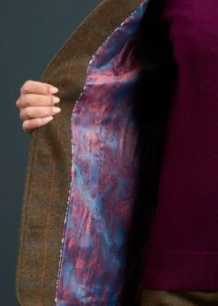 Combrook Ladies Tweed Shooting Waistcoat In Willow - Regular Fit -AlanPaine Shop Combrook Ladies Tweed Shooting Waistcoat Willow 6