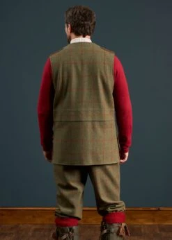 Combrook Men's Tweed Shooting Waistcoat In Reed - Shooting Fit -AlanPaine Shop Combrook Men s Tweed Shooting Waistcoat Reed 2