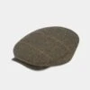 Combrook Men's Tweed Balmoral Cap In Teak -AlanPaine Shop Combrook Mens Tweed Balamoral Cap Teak