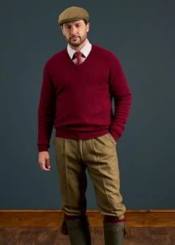 Combrook Men's Tweed Shooting Breeks In Reed -AlanPaine Shop Combrook Mens Tweed Shooting Breeks Reed 3