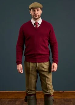 Combrook Men's Tweed Shooting Breeks In Reed -AlanPaine Shop Combrook Mens Tweed Shooting Breeks Reed 4