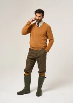 Combrook Men's Tweed Shooting Breeks In Teak -AlanPaine Shop Combrook Tweed Shooting Breeks Teak 3